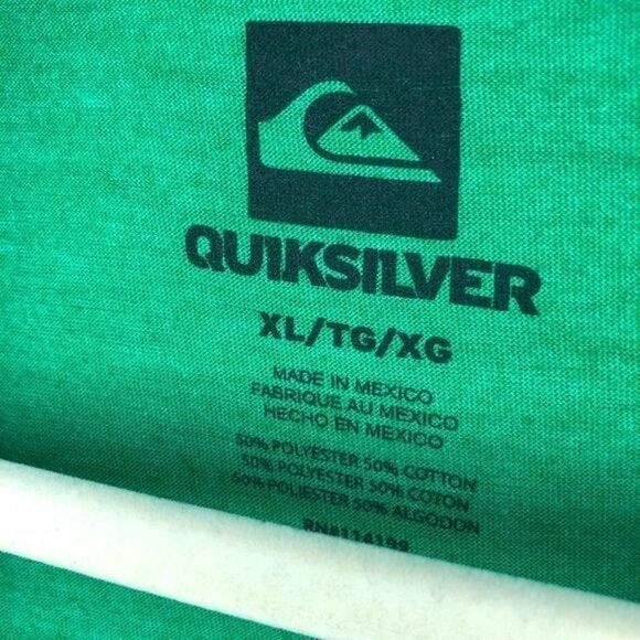 Quiksilver Green Graphic Tee XL - Picture 3 of 4